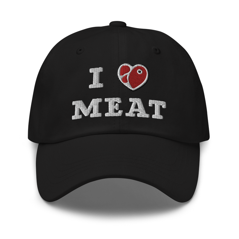 Load image into Gallery viewer, I Love Meat Baseball Cap
