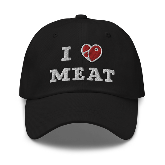 I Love Meat Baseball Cap