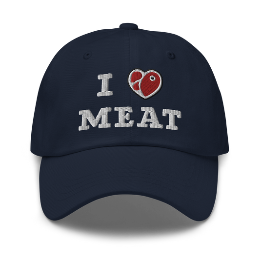 I Love Meat Baseball Cap