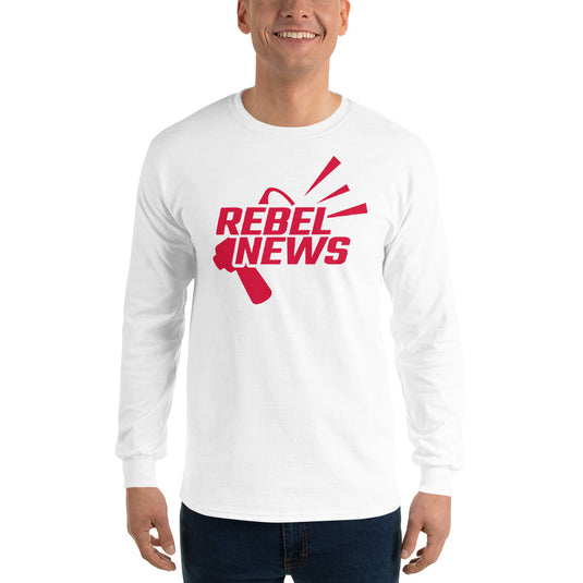 Rebel News Horn Logo (Red)- Unisex Long Sleeve Shirt