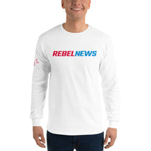Load image into Gallery viewer, Rebel News Typography Logo- Unisex Long Sleeve Shirt
