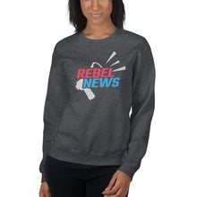 Load image into Gallery viewer, Rebel News Horn Logo (Red &amp; Blue) Unisex Sweatshirt
