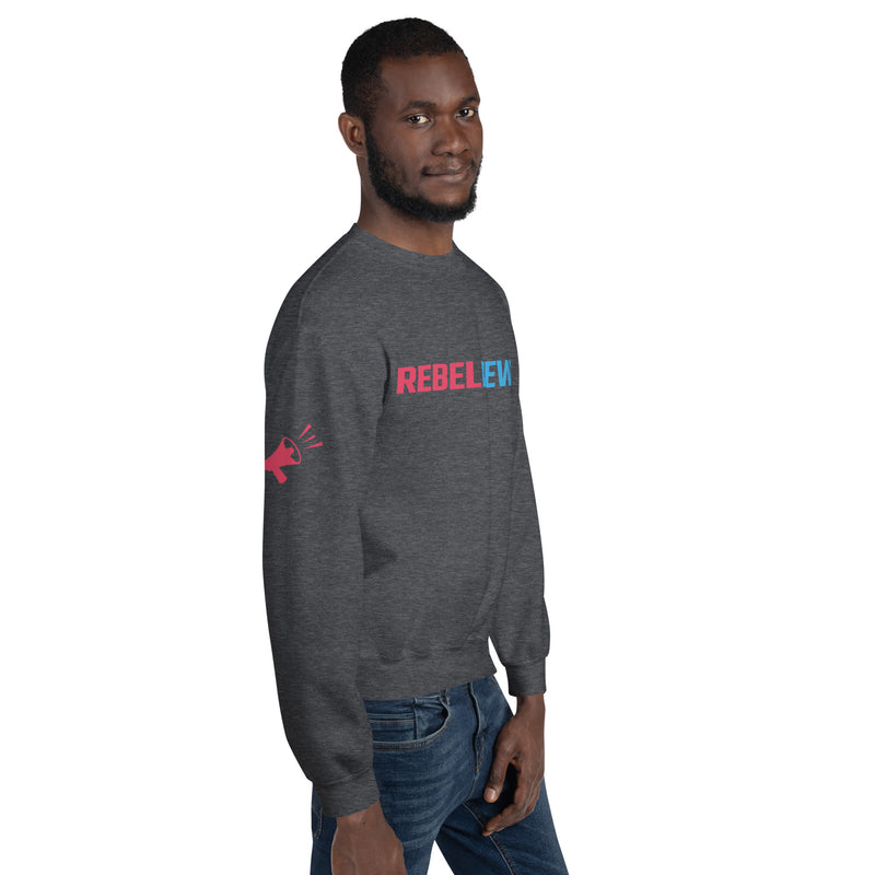 Load image into Gallery viewer, Rebel News Wordmark Logo Unisex Sweatshirt
