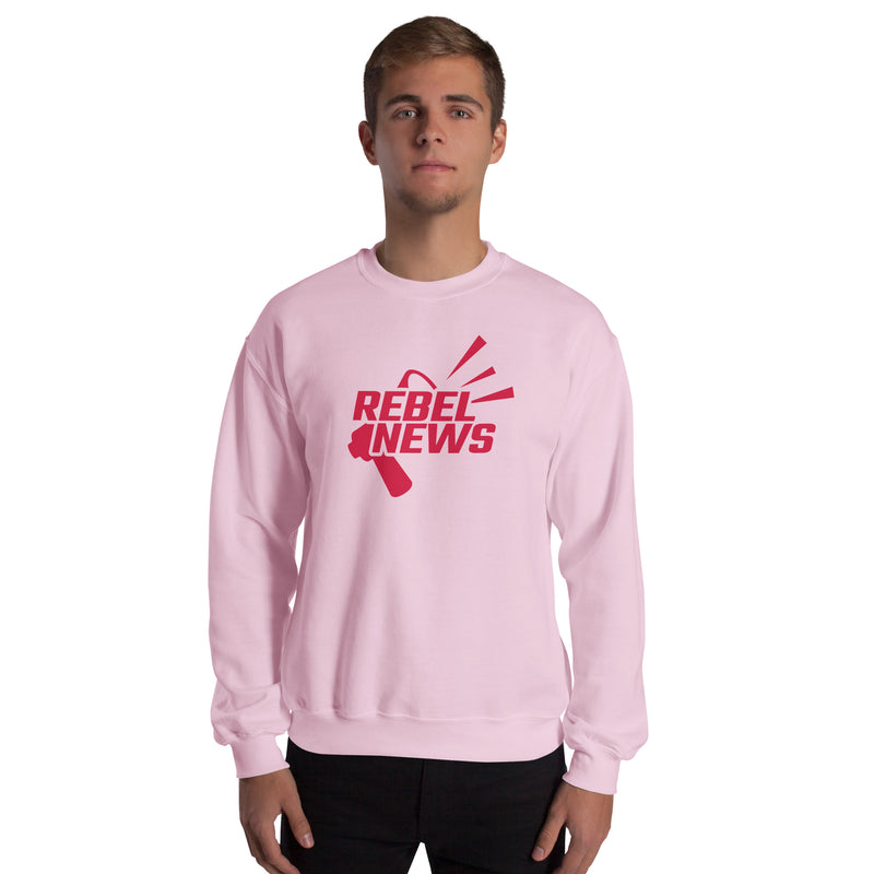 Load image into Gallery viewer, Rebel News Horn Logo (Red) Unisex Sweatshirt
