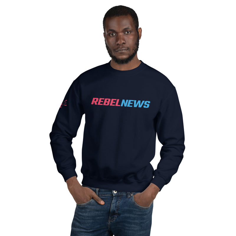 Load image into Gallery viewer, Rebel News Wordmark Logo Unisex Sweatshirt
