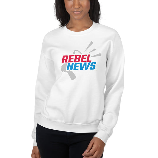 Rebel News Horn Logo (Red & Blue) Unisex Sweatshirt