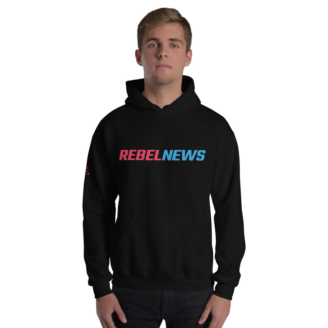 Rebel News Typography Logo- Unisex Hoodie