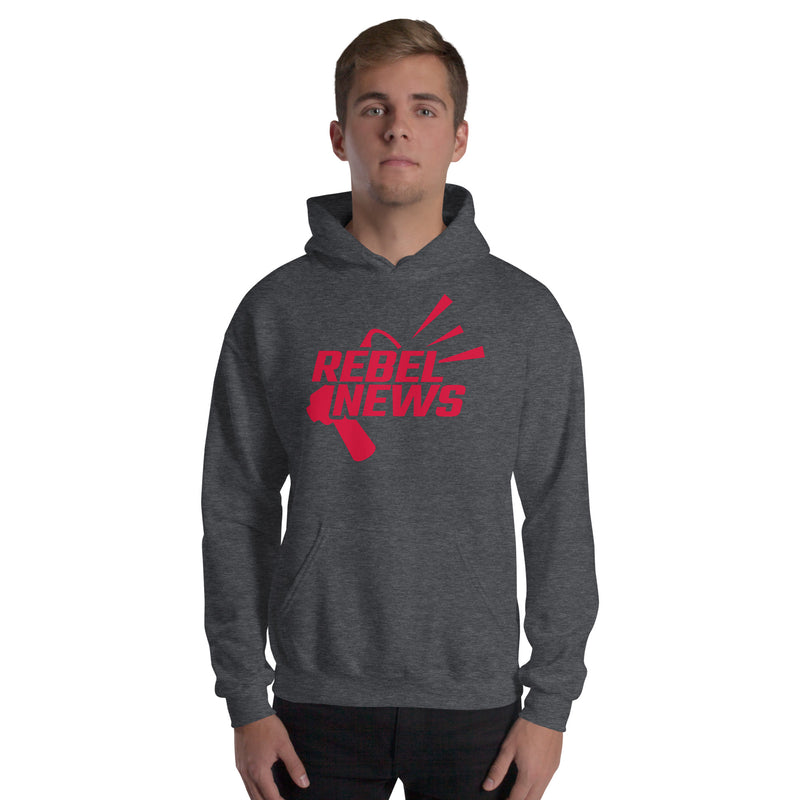 Load image into Gallery viewer, Rebel News Horn Logo (Red)- Unisex Hoodie
