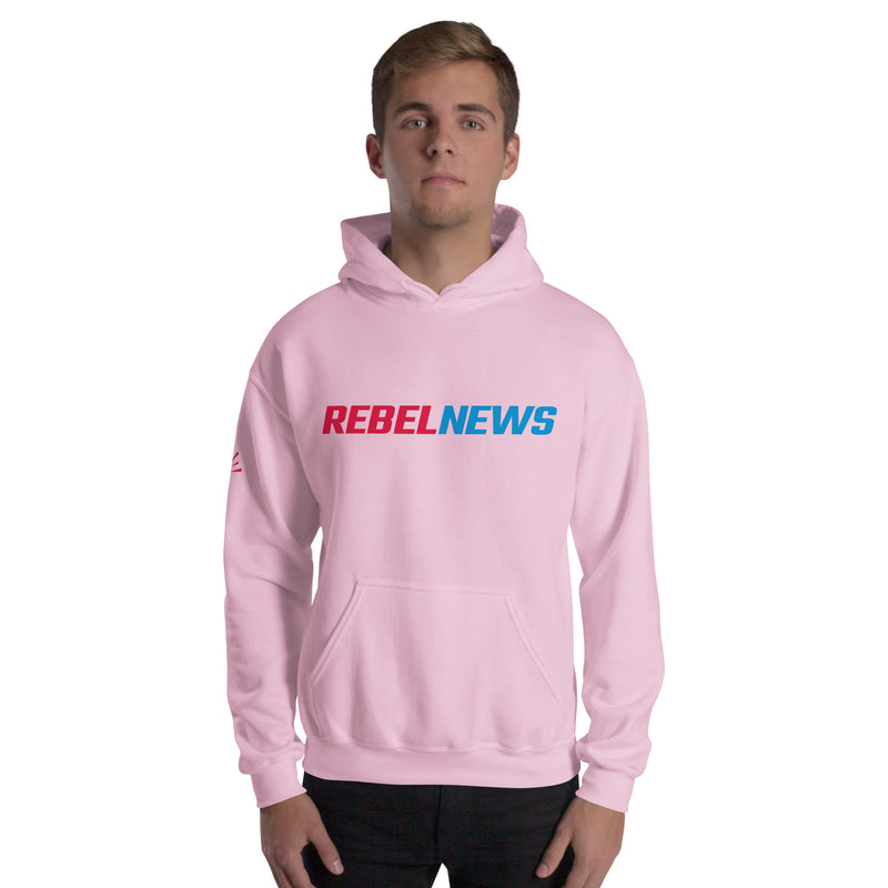 Load image into Gallery viewer, Rebel News Typography Logo- Unisex Hoodie
