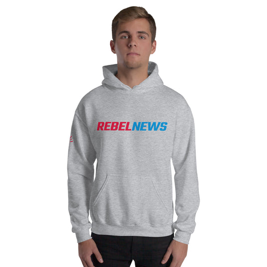 Rebel News Typography Logo- Unisex Hoodie