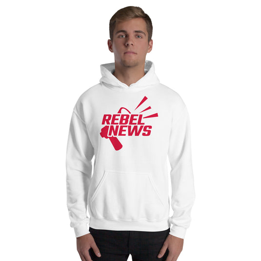 Rebel News Horn Logo (Red)- Unisex Hoodie