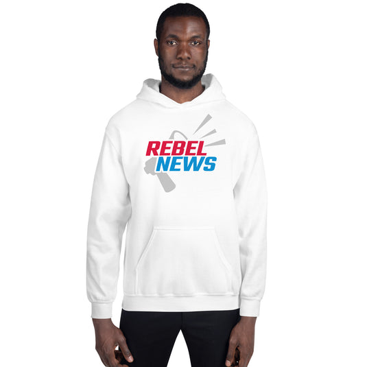 Rebel News Horn Logo (Red & Blue)- Unisex Hoodie