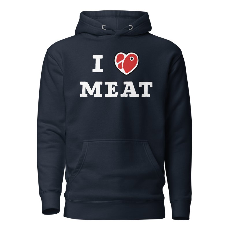 Load image into Gallery viewer, I Love Meat Unisex Hoodie
