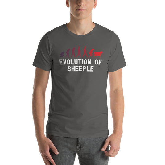 Evolution of Sheeple- Unisex T-Shirt