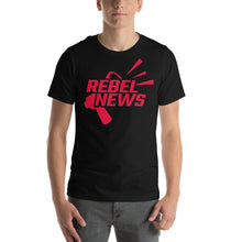 Load image into Gallery viewer, Rebel News Horn Logo (Red)- Unisex T-Shirt
