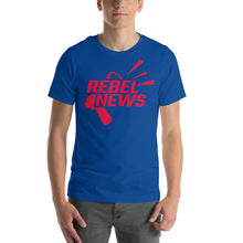 Load image into Gallery viewer, Rebel News Horn Logo (Red)- Unisex T-Shirt
