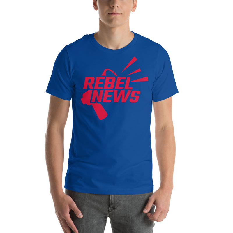 Load image into Gallery viewer, Rebel News Horn Logo (Red)- Unisex T-Shirt
