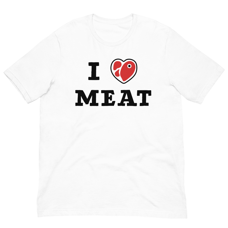 Load image into Gallery viewer, I Love Meat Unisex T-Shirt
