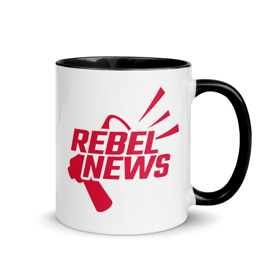Rebel News Horn Logo (Red)- Two-Tone Mug