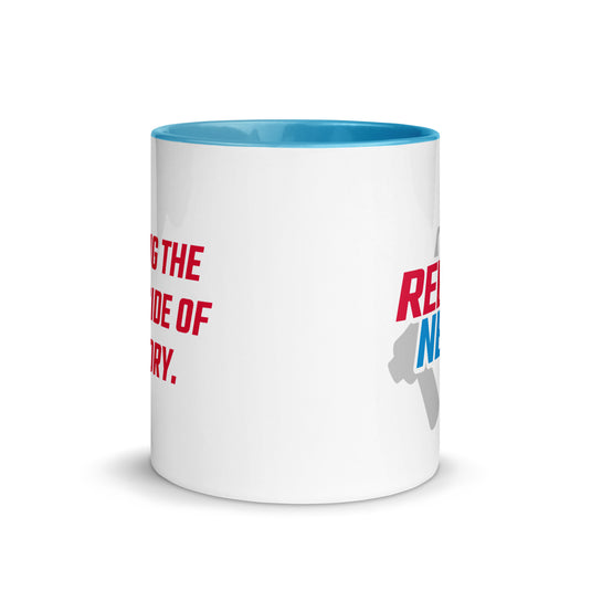 Rebel News Horn Logo (Red & Blue)- Two Tone Mug