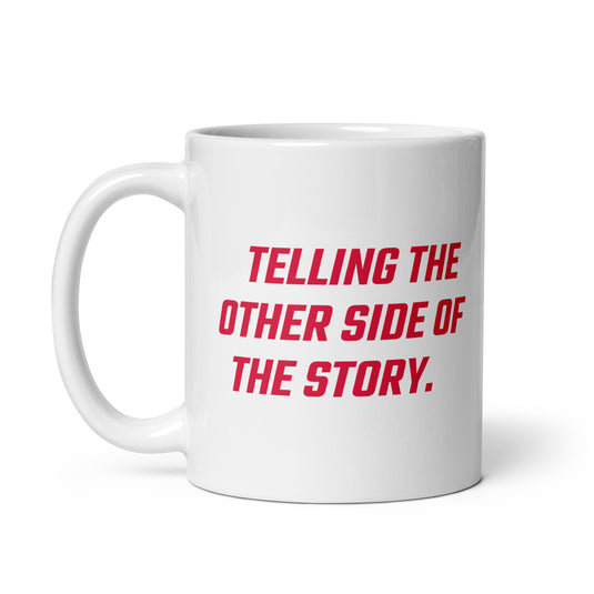 Rebel News Horn Logo (Red)- White Glossy Mug