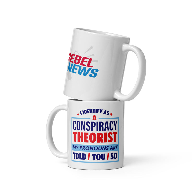 Load image into Gallery viewer, I Identify As A Conspiracy Theorist Mug
